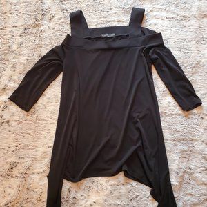 Black off shoulder top barely worn